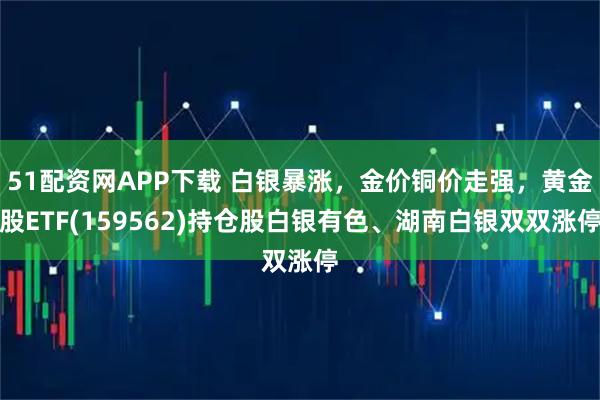 51配资网APP下载 白银暴涨，金价铜价走强，黄金股ETF(159562)持仓股白银有色、湖南白银双双涨停